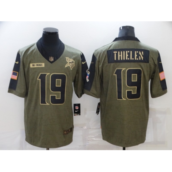 Men's Minnesota Vikings #19 Adam Thielen 2021 Salute To Service Limited Jersey Men's Minnesota Vikings #19 Adam Thielen 2021 Salute To Service Limited Jersey