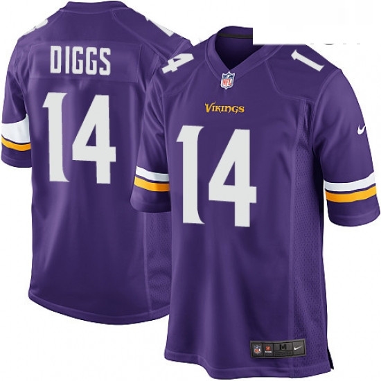 Mens Nike Minnesota Vikings 14 Stefon Diggs Game Purple Team Color NFL Jersey Mens Nike Minnesota Vikings 14 Stefon Diggs Game Purple Team Color NFL Jersey