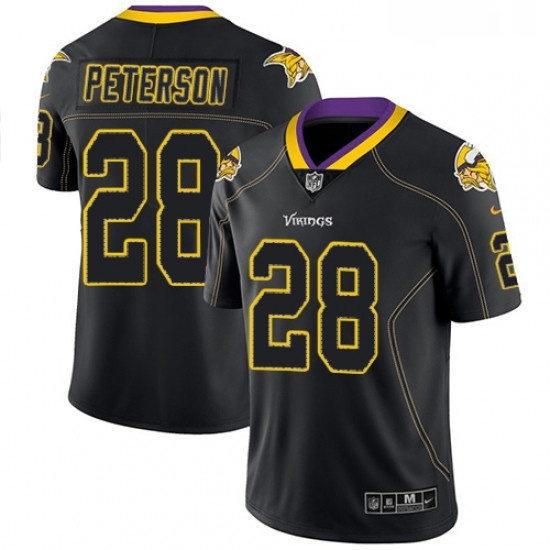 Mens Nike Minnesota Vikings 28 Adrian Peterson Limited Lights Out Black Rush NFL Jersey Mens Nike Minnesota Vikings 28 Adrian Peterson Limited Lights Out Black Rush NFL Jersey