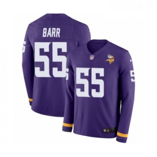 Mens Nike Minnesota Vikings 55 Anthony Barr Limited Purple Therma Long Sleeve NFL Jersey Mens Nike Minnesota Vikings 55 Anthony Barr Limited Purple Therma Long Sleeve NFL Jersey