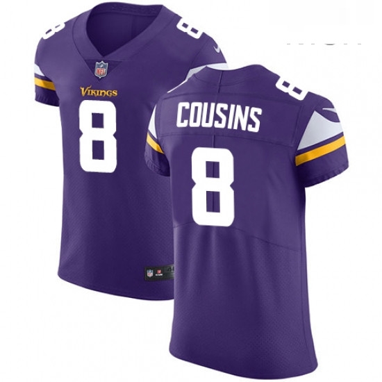 Mens Nike Minnesota Vikings 8 Kirk Cousins Purple Team Color Vapor Untouchable Elite Player NFL Jersey Mens Nike Minnesota Vikings 8 Kirk Cousins Purple Team Color Vapor Untouchable Elite Player NFL Jersey