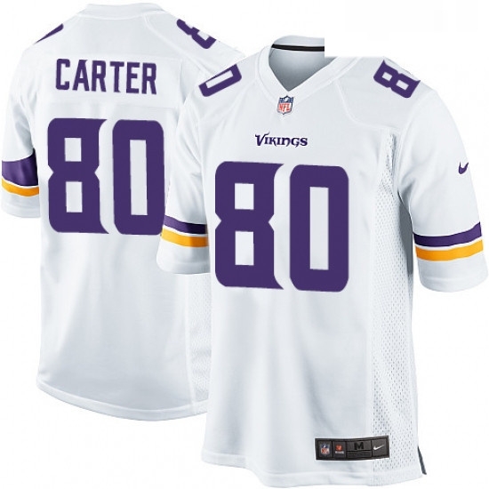 Mens Nike Minnesota Vikings 80 Cris Carter Game White NFL Jersey Mens Nike Minnesota Vikings 80 Cris Carter Game White NFL Jersey