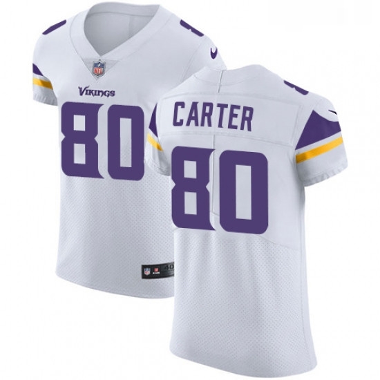 Mens Nike Minnesota Vikings 80 Cris Carter White Vapor Untouchable Elite Player NFL Jersey Mens Nike Minnesota Vikings 80 Cris Carter White Vapor Untouchable Elite Player NFL Jersey