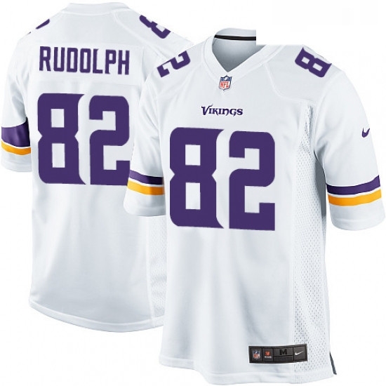 Mens Nike Minnesota Vikings 82 Kyle Rudolph Game White NFL Jersey Mens Nike Minnesota Vikings 82 Kyle Rudolph Game White NFL Jersey