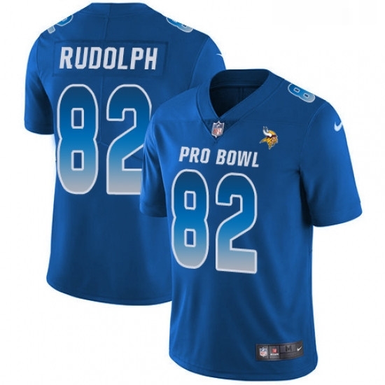 Mens Nike Minnesota Vikings 82 Kyle Rudolph Limited Royal Blue 2018 Pro Bowl NFL Jersey Mens Nike Minnesota Vikings 82 Kyle Rudolph Limited Royal Blue 2018 Pro Bowl NFL Jersey