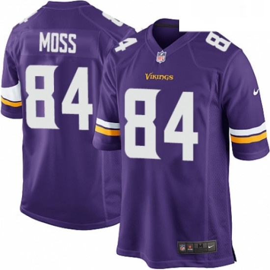 Mens Nike Minnesota Vikings 84 Randy Moss Game Purple Team Color NFL Jersey Mens Nike Minnesota Vikings 84 Randy Moss Game Purple Team Color NFL Jersey