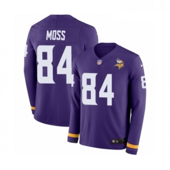 Mens Nike Minnesota Vikings 84 Randy Moss Limited Purple Therma Long Sleeve NFL Jersey Mens Nike Minnesota Vikings 84 Randy Moss Limited Purple Therma Long Sleeve NFL Jersey