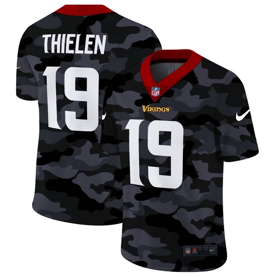 Minnesota Vikings 19 Adam Thielen Men Nike 2020 Black CAMO Vapor Untouchable Limited Stitched NFL Jersey Minnesota Vikings 19 Adam Thielen Men Nike 2020 Black CAMO Vapor Untouchable Limited Stitched NFL Jersey