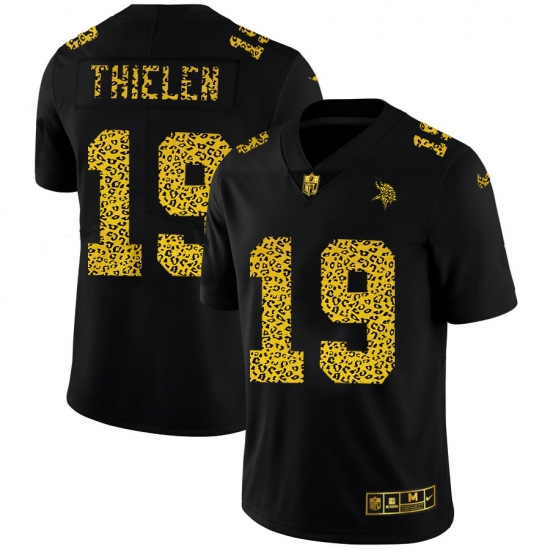 Minnesota Vikings 19 Adam Thielen Men Nike Leopard Print Fashion Vapor Limited NFL Jersey Black Minnesota Vikings 19 Adam Thielen Men Nike Leopard Print Fashion Vapor Limited NFL Jersey Black