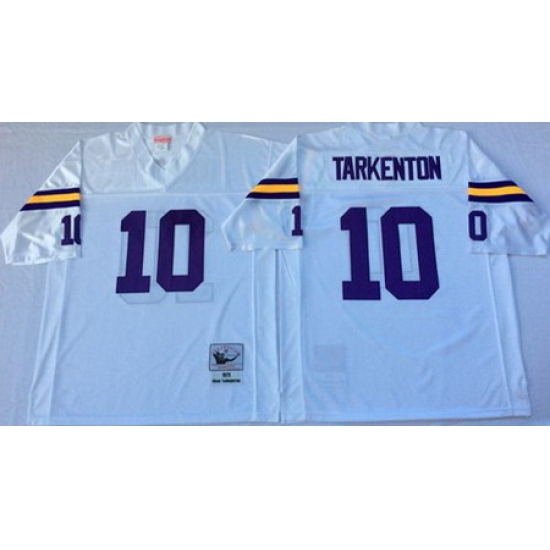 Mitchell&Ness Vikings 10 Fran Tarkenton White Throwback Stitched NFL Jersey Mitchell&Ness Vikings 10 Fran Tarkenton White Throwback Stitched NFL Jersey