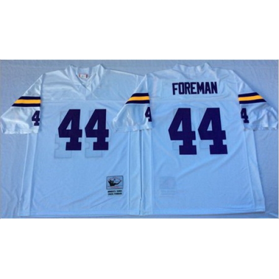 Mitchell&Ness Vikings 44 Chuck Foreman White Throwback Stitched NFL Jersey Mitchell&Ness Vikings 44 Chuck Foreman White Throwback Stitched NFL Jersey
