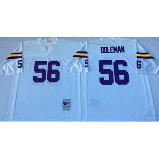 Mitchell&Ness Vikings 56 Chris Doleman White Throwback Stitched NFL Jersey Mitchell&Ness Vikings 56 Chris Doleman White Throwback Stitched NFL Jersey