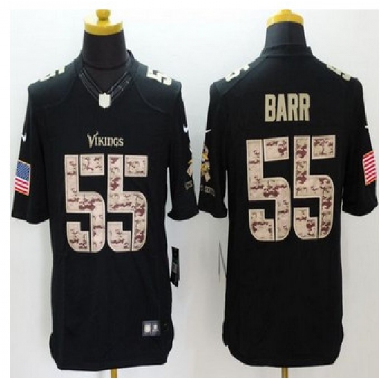 New Minnesota Vikings #55 Anthony Barr Black Men's Stitched NFL Limited Salute to Service Jersey New Minnesota Vikings #55 Anthony Barr Black Men's Stitched NFL Limited Salute to Service Jersey