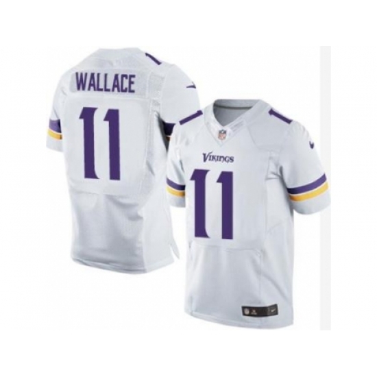 Nike Minnesota Vikings 11 Mike Wallace White Elite NFL Jersey Nike Minnesota Vikings 11 Mike Wallace White Elite NFL Jersey