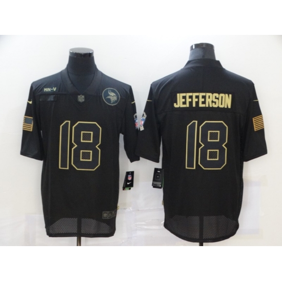 Nike Minnesota Vikings 18 Justin Jefferson Black 2020 Salute To Service Limited Jersey Nike Minnesota Vikings 18 Justin Jefferson Black 2020 Salute To Service Limited Jersey