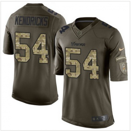 Nike Minnesota Vikings #54 Eric Kendricks Green Men 27s Stitched NFL Limited Salute to Service Jersey Nike Minnesota Vikings #54 Eric Kendricks Green Men 27s Stitched NFL Limited Salute to Service Jersey