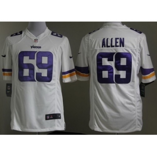 Nike Minnesota Vikings 69 Jared Allen White Game NFL Jersey Nike Minnesota Vikings 69 Jared Allen White Game NFL Jersey