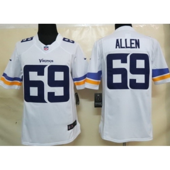 Nike Minnesota Vikings 69 Jared Allen White Limited NFL Jersey Nike Minnesota Vikings 69 Jared Allen White Limited NFL Jersey