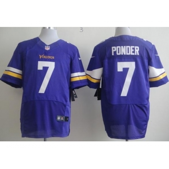 Nike Minnesota Vikings 7 Christian Ponder Purple Elite NFL Jersey Nike Minnesota Vikings 7 Christian Ponder Purple Elite NFL Jersey