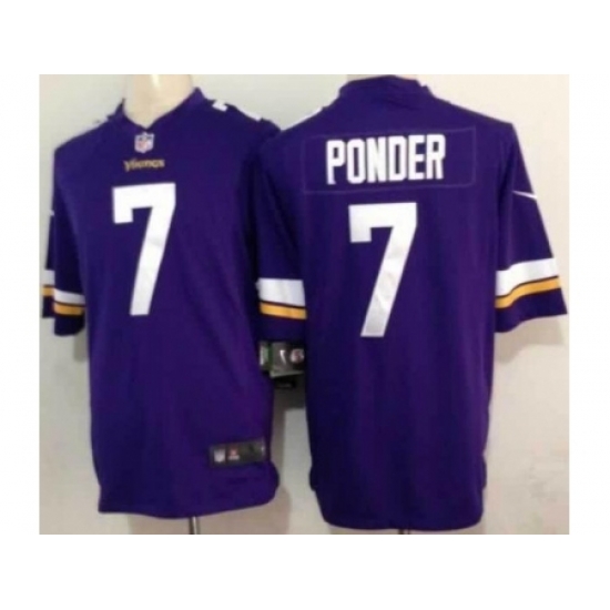 Nike Minnesota Vikings 7 Christian Ponder Purple Game NFL Jersey Nike Minnesota Vikings 7 Christian Ponder Purple Game NFL Jersey