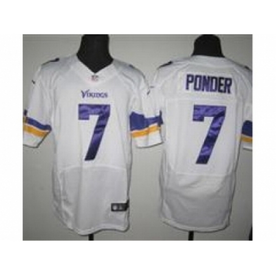 Nike Minnesota Vikings 7 Christian Ponder white Elite NFL Jersey Nike Minnesota Vikings 7 Christian Ponder white Elite NFL Jersey