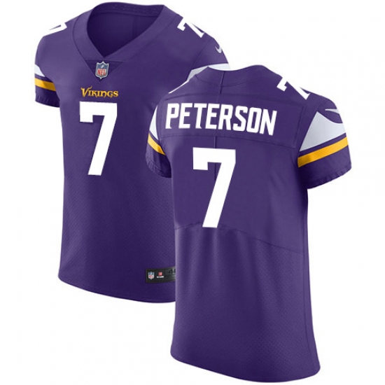 Nike Minnesota Vikings 7 Patrick Peterson Purple Team Color Men Stitched NFL Vapor Untouchable Elite Jersey Nike Minnesota Vikings 7 Patrick Peterson Purple Team Color Men Stitched NFL Vapor Untouchable Elite Jersey