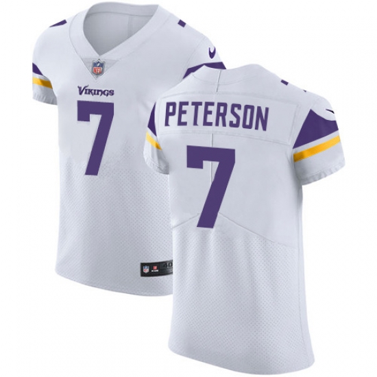 Nike Minnesota Vikings 7 Patrick Peterson White Men Stitched NFL New Elite Jersey Nike Minnesota Vikings 7 Patrick Peterson White Men Stitched NFL New Elite Jersey