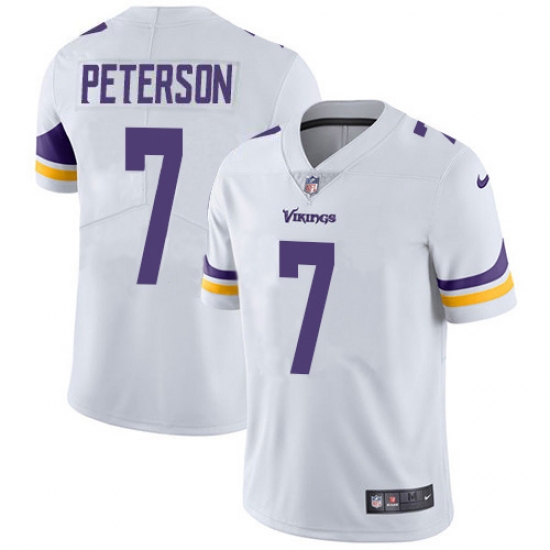 Nike Minnesota Vikings 7 Patrick Peterson White Men Stitched NFL Vapor Untouchable Limited Jersey Nike Minnesota Vikings 7 Patrick Peterson White Men Stitched NFL Vapor Untouchable Limited Jersey