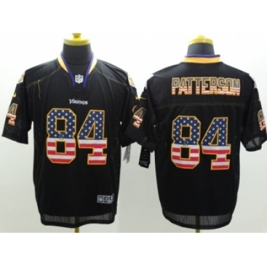 Nike Minnesota Vikings 84 Cordarrelle Patterson Black Elite USA Flag Fashion NFL Jersey Nike Minnesota Vikings 84 Cordarrelle Patterson Black Elite USA Flag Fashion NFL Jersey