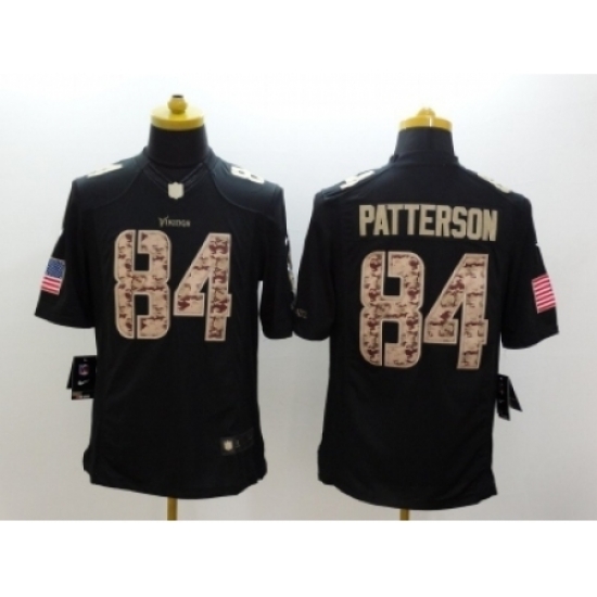 Nike Minnesota Vikings 84 Cordarrelle Patterson black Limited Salute to Service NFL Jersey Nike Minnesota Vikings 84 Cordarrelle Patterson black Limited Salute to Service NFL Jersey