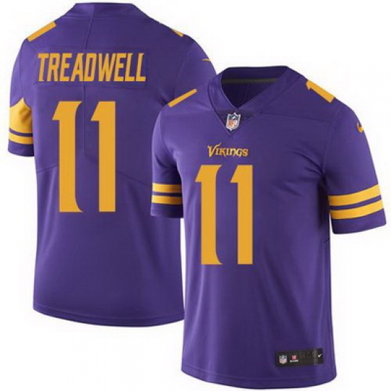 Nike Vikings #11 Laquon Treadwell Purple Mens Stitched NFL Limited Rush Jersey Nike Vikings #11 Laquon Treadwell Purple Mens Stitched NFL Limited Rush Jersey
