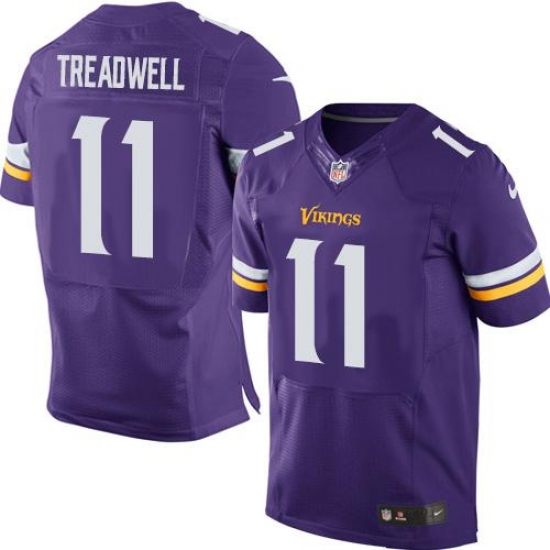 Nike Vikings #11 Laquon Treadwell Purple Team Color Mens Stitched NFL Elite Jersey Nike Vikings #11 Laquon Treadwell Purple Team Color Mens Stitched NFL Elite Jersey