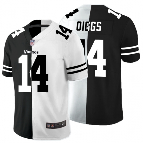 Nike Vikings 14 Stefon Diggs Black And White Split Vapor Untouchable Limited Jersey Nike Vikings 14 Stefon Diggs Black And White Split Vapor Untouchable Limited Jersey