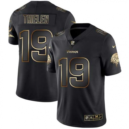 Nike Vikings 19 Adam Thielen Black Gold Vapor Untouchable Limited Jersey Nike Vikings 19 Adam Thielen Black Gold Vapor Untouchable Limited Jersey