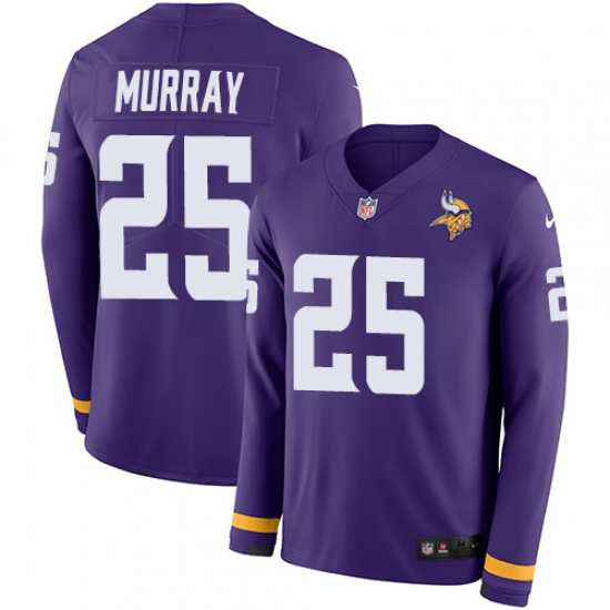 Nike Vikings #25 Latavius Murray Purple Team Color Men Stitched NFL Limited Therma Long Sleeve Jersey Nike Vikings #25 Latavius Murray Purple Team Color Men Stitched NFL Limited Therma Long Sleeve Jersey