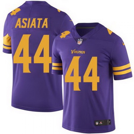 Nike Vikings #44 Matt Asiata Purple Mens Stitched NFL Limited Rush Jersey Nike Vikings #44 Matt Asiata Purple Mens Stitched NFL Limited Rush Jersey