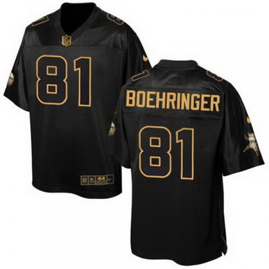 Nike Vikings #81 Moritz Boehringer Black Mens Stitched NFL Elite Pro Line Gold Collection Jersey Nike Vikings #81 Moritz Boehringer Black Mens Stitched NFL Elite Pro Line Gold Collection Jersey