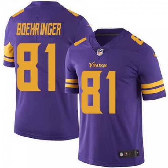 Nike Vikings #81 Moritz Boehringer Purple Mens Stitched NFL Limited Rush Jersey Nike Vikings #81 Moritz Boehringer Purple Mens Stitched NFL Limited Rush Jersey