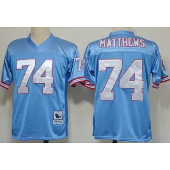 Tennessee Titans 74 Bruce Matthews Blue Throwback NFL Jerseys Tennessee Titans 74 Bruce Matthews Blue Throwback NFL Jerseys