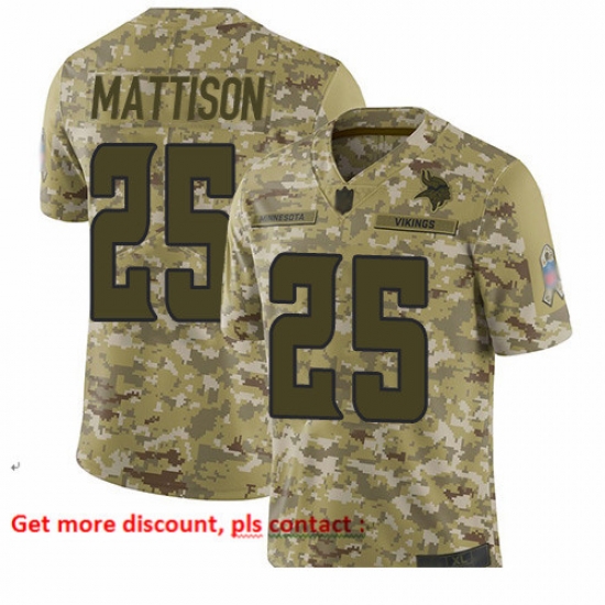 Vikings 25 Alexander Mattison Camo Men Stitched Football Limited 2018 Salute To Service Jersey Vikings 25 Alexander Mattison Camo Men Stitched Football Limited 2018 Salute To Service Jersey