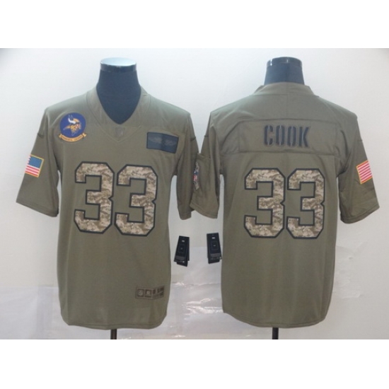 Vikings 33 Dalvin Cook 2019 Olive Camo Salute To Service Limited Jersey Vikings 33 Dalvin Cook 2019 Olive Camo Salute To Service Limited Jersey