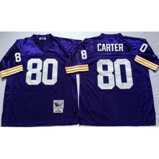 Vikings 80 Cris Carter Purple Throwback Jersey Vikings 80 Cris Carter Purple Throwback Jersey
