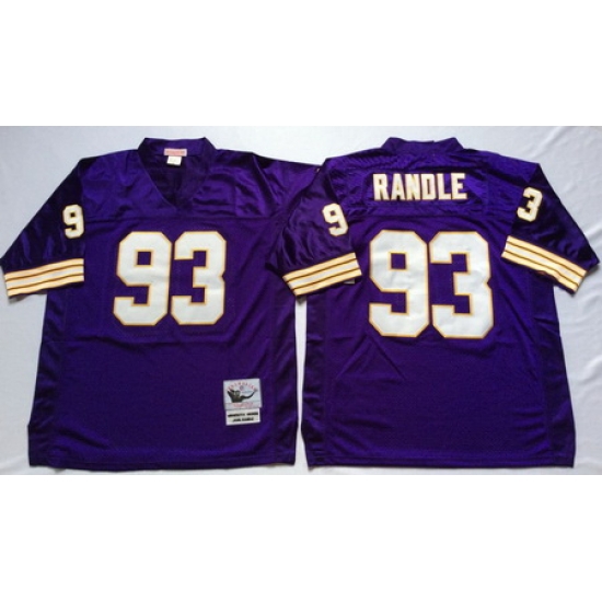 Vikings 93 John Randle Purple Throwback Jersey Vikings 93 John Randle Purple Throwback Jersey