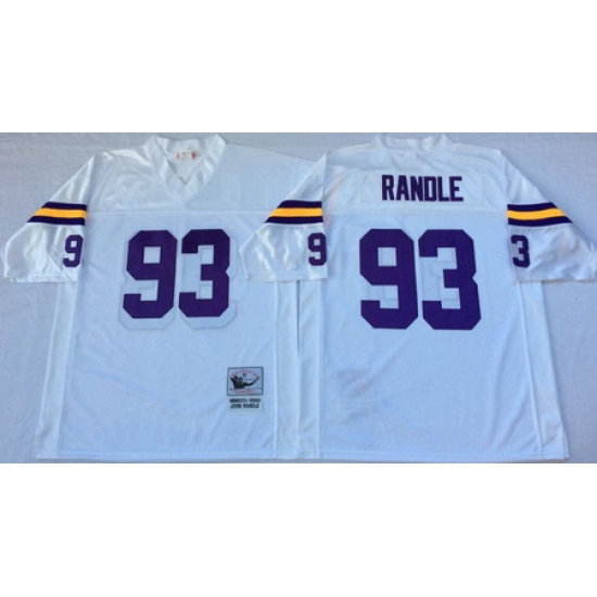 Vikings 93 John Randle White Throwback Jersey Vikings 93 John Randle White Throwback Jersey
