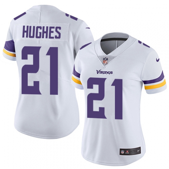 Nike Vikings #21 Mike Hughes White Womens Stitched NFL Vapor Untouchable Limited Jersey Nike Vikings #21 Mike Hughes White Womens Stitched NFL Vapor Untouchable Limited Jersey
