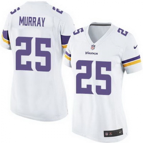 Nike Vikings #25 Latavius Murray White Womens Stitched NFL Elite Jersey Nike Vikings #25 Latavius Murray White Womens Stitched NFL Elite Jersey