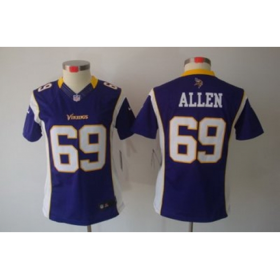 Nike Women Minnesota Vikings #69 Allen Purple(Women Limited Jerseys) Nike Women Minnesota Vikings #69 Allen Purple(Women Limited Jerseys)
