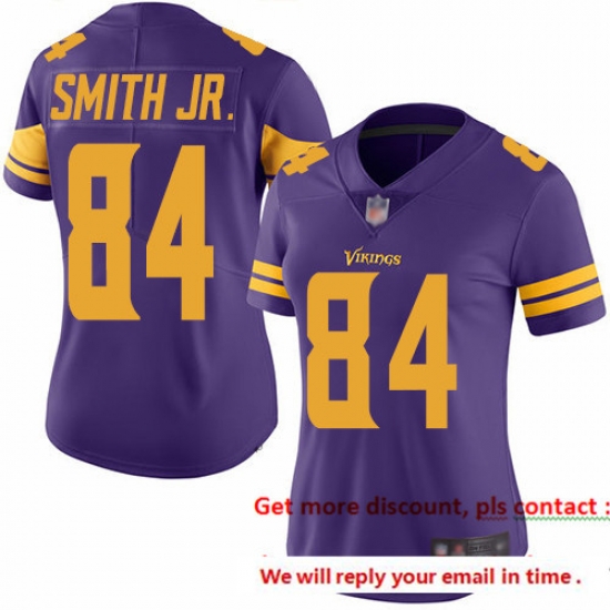Vikings 84 Irv Smith Jr Purple Women Stitched Football Limited Rush Jersey Vikings 84 Irv Smith Jr Purple Women Stitched Football Limited Rush Jersey