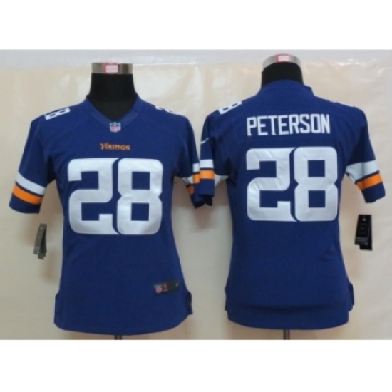 Women New Nike Minnesota Vikings #28 Peterson Purple Jerseys Women New Nike Minnesota Vikings #28 Peterson Purple Jerseys