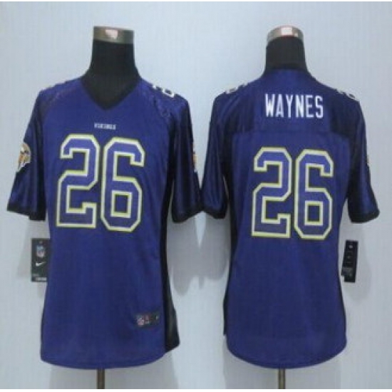 Women New Vikings #26 Trae Waynes Purple Team Color Stitched NFL Elite jersey Women New Vikings #26 Trae Waynes Purple Team Color Stitched NFL Elite jersey